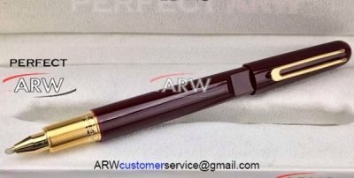 Perfect Replica New MONTBLANC Marc Newson Rollerball Pen Red & Gold
